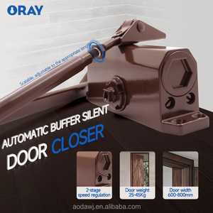 Chiudiporta in Lega di Alluminio Ignifugo, Design Moderno per Porte Scorrevoli in Vetro con Telaio in Alluminio - Product Image 5