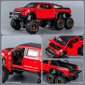 Ragazzo di grandi dimensioni pick-up modello con luce sonora porta apertura sei grandi ruote fuoristrada <span class=keywords><strong>Monster</strong></span> <span class=keywords><strong>Truck</strong></span> giocattolo per bambini - Product Image 4