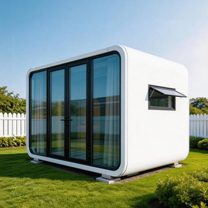Cyber Apple Cabin Maison Mobile avec Fenêtre Panoramique Française pour Jardin Extérieur et Cabine de Loisirs - Product Image 5