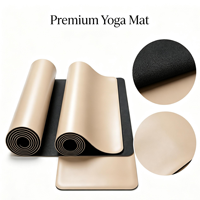 Tapis de yoga en caoutchouc écologique Formfit Lignment Line, surface antidérapante, épaisseur 5 mm, longueur 183 cm, durable, imperméable, pliable