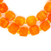 Perles cubiques facettées en pierre de soleil dorée naturelle Xulin 6mm 8mm 10mm - Gemmes carrées de qualité AAA pour la fabrication de bijoux