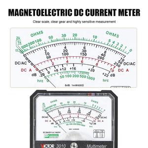 VICTOR 3010 <span class=keywords><strong>Analog</strong></span> multimeter OEM Manueller Bereich DC AC 1000V 10A Audio Level Dioden test multimeter - Product Image 2