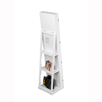Fournisseur d'armoire de rangement pour bijoux avec miroir, miroir sur pied de pleine longueur à suspendre à la porte, en bois avec miroir