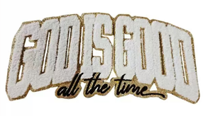 Patchs en chenille de grande taille certifiés par l'usine, Jésus bénit, motif de lettres religieuses, patch en chenille personnalisé pour lapin de Pâques pour vêtements - Product Image 5