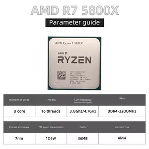 Pour le nouveau processeur AMD <span class=keywords><strong>R</strong></span> Yzen <span class=keywords><strong>7</strong></span> <span class=keywords><strong>5800X</strong></span> 4.6GHz 8 Core DDR4 CPU CPU de bureau R7 <span class=keywords><strong>5800X</strong></span> - Product Image 4