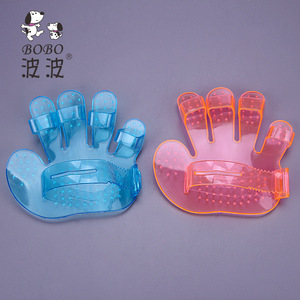 Guante de baño para perros Bobo, cepillo de masaje, herramienta de aseo suave de plástico para perros, color aleatorio - Product Image 2