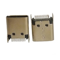 Dongguan Hersteller höhe 9,3mm 24-polige Leiterplatte kante Crimp halterung Buchse c Typ USB c otg USB-C-Stecker