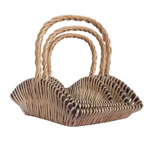 Hot bán wicker mây giỏ hoa liễu handwoven giỏ Trứng phục sinh giỏ kẹo giỏ