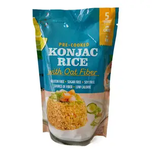 Riz d'avoine konjac à saveur de carotte avec haute teneur en fibres alimentaires sans gluten