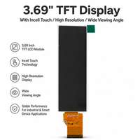 Module d'affichage TFT à bande longue de 3,69 pouces, écran LCD TFT haute résolution à grand angle de vision pour appareil portable industriel intelligent
