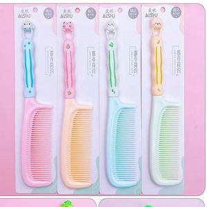 Peine de plástico con estampado de dibujos animados y aroma a trigo, ligero, para niños y mujeres, colores variados - Product Image 4