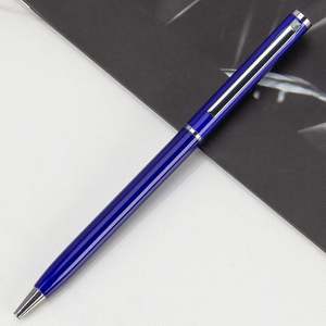 Bolígrafo Metálico Giratorio XJ961 con Logotipo Personalizado Impreso en 7 Colores, Bolígrafo Delgado para Firmas, Regalo Corporativo para Actividades Empresariales, Tinta Azul - Product Image 6
