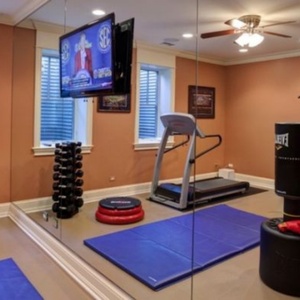 Wholesales Fitness <b>Mirror</b> Full Length <b>Mirror</b> Durable Copper Free <b>Mirror</b> Eco-friendly Can Be Used in Indoor Fitness and Bathroom - Product Image 4