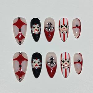 Uñas Postizas de Diseño de Moda Muhaha: Payaso Absurdo - Product Image 2