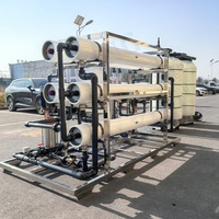 Système de traitement de l'eau par osmose inverse industrielle, filtre multimédia FRP, 3-10 m³/h, machine à eau RO pour ligne de production d'usine