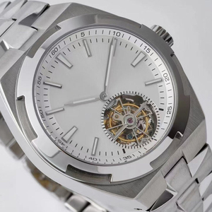 High End Luxury Tourbillon Mechanical <b>Watch</b> Men Premium Silver Dial Openwork <b>Watch</b> For Formal & Casual Wear - Product Image 2