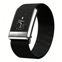 Pour la montre connectée Whoop 5.0, livrée avec un bracelet de remplacement en nylon tissé haute élasticité, motif logo personnalisable