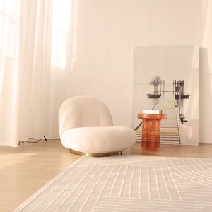 เก้าอี้โซฟาแบบหมุนได้เก้าอี้โซฟาเดี่ยวแบบเรียบง่ายและสบายๆเก้าอี้โซฟาสไตล์อิตาเลียนเก้าอี้พักผ่อนผ้าโซฟา - Product Image 5