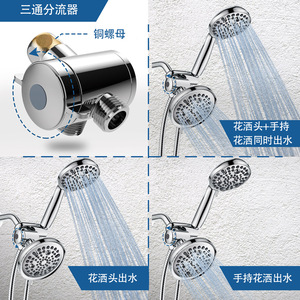 Juego de ducha de estilo americano de 10 funciones con pistola rociadora y cabezal de ducha de mano, chapado en cromo, fácil de limpiar - Product Image 4