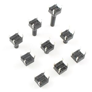 JTW <b>Push</b> <b>Button</b> <b>Switch</b> 6x6x4.3mm 1NO PCB Terminal Non-Illuminated Plastic Environmental Resistant - Product Image 3