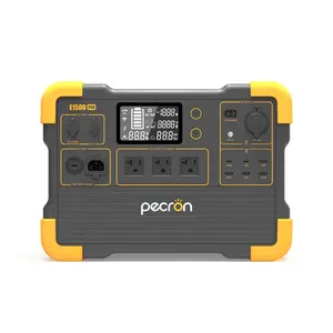 PECRON E1500PRO Centrale d'énergie solaire au lithium de grande puissance 2000W pour le camping en plein air à batterie