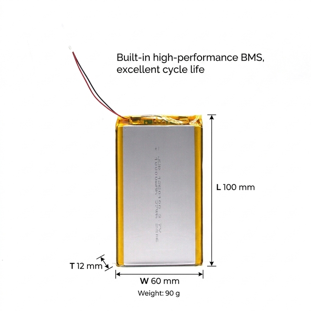 CE IEC62133 Custom OEM Li Polymer 3.7v 10000mah 1260100 1260110 Battery with PCM for Medical Equipment