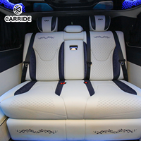 Minivan VIP Carride avec intérieur personnalisé en alliage d'aluminium, sièges en cuir Nappa couleur cognac, plafond Galaxy avec éclairage LED d'ambiance, sièges inclinables électriques