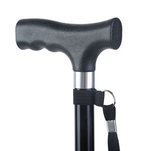 Bastón telescópico de aleación de aluminio con cuatro patas antideslizantes para personas mayores, uso en exteriores, bastón ligero para senderismo - Product Image 2