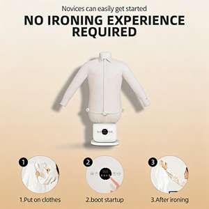 Machine <span class=keywords><strong>à</strong></span> repasser humanoïde intelligente, sécheuse entièrement automatisée, pliable, sécheuse <span class=keywords><strong>à</strong></span> air électrique ventilée pour la maison et l'hôtel - Product Image 3