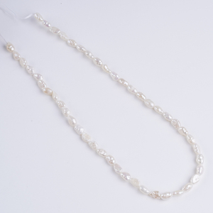 <span class=keywords><strong>Perlas</strong></span> naturales al por mayor 4-5mm White River Clam Pearl Strand-para la fabricación de joyas delicadas y diseños artesanales - Product Image 5