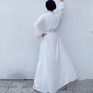 Abaya élégante Loriya <span class=keywords><strong>XXL</strong></span> à ouverture frontale, robe islamique modeste <span class=keywords><strong>de</strong></span> <span class=keywords><strong>luxe</strong></span> pour adultes, cardigan abaya, vente en gros pour femmes musulmanes - Product Image 5