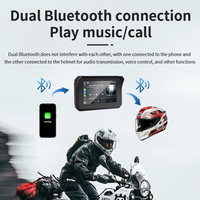 5 pouces Portable écran tactile sans fil Carplay GPS Navigation étanche Android multimédia affichage BT WIFI pour moto