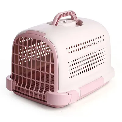 Large pet portable box cat dog rabbit cage hand-held outdoor winter proof pet cat cages