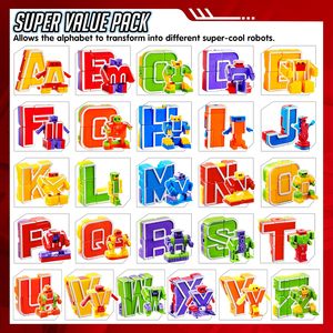 26 pcs Bảng chữ cái <span class=keywords><strong>robot</strong></span> đồ chơi cho trẻ em, ABC học tập đồ chơi, trẻ mới biết đi giáo dục đồ chơi - Product Image 2