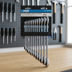 FERVI Serie 8-19mm Combined Key <b>Set</b> with Quick Release Pin Tool 0.98kg for Easy Access - Product Image 3