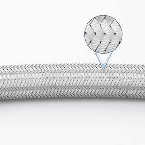 Tubo Flessibile Intrecciato in Acciaio Inox PPW, Tubo Idraulico da Cucina con Interno in PVC, Giunto in Rame Raffinato, Alta Resistenza - Product Image 3
