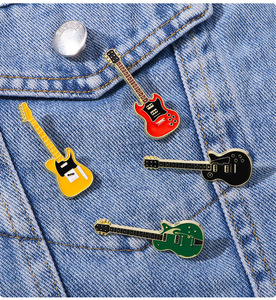 Épinglette en émail doux en forme de guitare électrique colorée, épingles à revers de guitare, <span class=keywords><strong>broche</strong></span> - Product Image 5