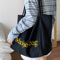Bolsa de Lona para Mujer, Bolsas de Lona Personalizadas con Escritura a Mano, Amplias, Delgadas, Cómodas, para Compras Diarias, Venta al por Mayor