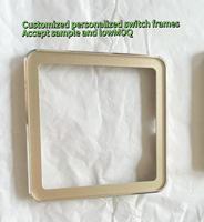 Panneau tactile personnalisé pour interrupteur lumineux, personnalisation universelle, prise intelligente 220V, cadre d'interrupteur en aluminium usiné CNC