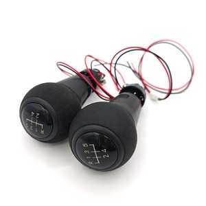 VW Audi Skoda için LED'li <span class=keywords><strong>5</strong></span> 6 Vitesli Süet Deri Malzemeli Otomatik Araba Vites Topuzu - Product Image 2