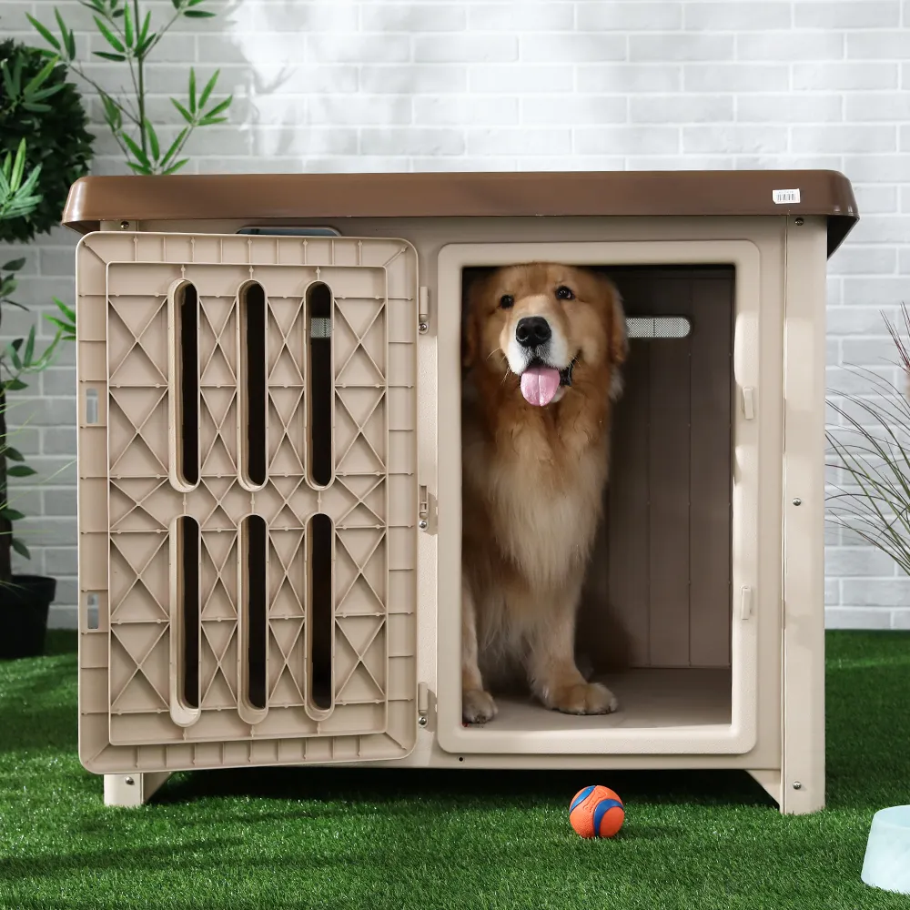Новое поступление, Hoopet, Китай, Большая пластиковая клетка для собак, дом с дверью