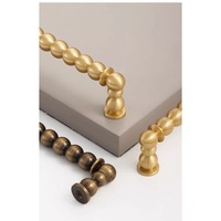 Poignée de meuble en laiton massif antique, boutons de tiroir, poignées de placard, ensemble de leviers de garde-robe traditionnels multi-tailles