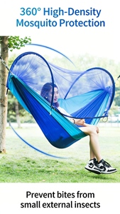 Hamaca Impermeable y Resistente al Viento con Diseño Cerrado, Nailon Resistente al Agua y Puerta de Malla con Cremallera - Product Image 4
