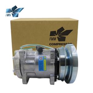 Compresor de Aire Acondicionado 7H15 24v/12v, Compresor Automotriz para Caterpillar Challenger Sennebogen 1011759 3E1906 - Product Image 1