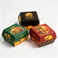 Boîte à gâteau carrée jetable en carton rigide blanc 3,3*7,4 pouces pour sandwichs, hamburgers, hot-dogs, avec couvercle transparent en PET et pelliculage mat