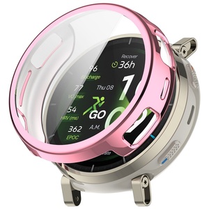 อุปกรณ์เสริมสมาร์ทวอทช์ ฟิล์มกันรอยแบบเต็มหน้าจอสำหรับ <span class=keywords><strong>Amazfit</strong></span> Active 3 พร้อมเคสป้องกันนาฬิกาแบบ TPU ชุบเคลือบอย่างดี - Product Image 3