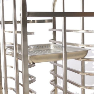 Chariot de boulangerie en acier inoxydable 304 robuste, 6 à 15 niveaux, cadre de 1,2 mm d'épaisseur, avec clips de verrouillage, peut contenir jusqu'à 30 plateaux, pour le pain - Product Image 5