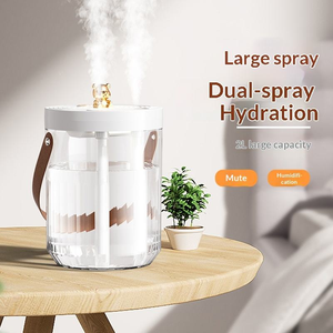 Humidificador de Aire de Doble Pulverización con Gran Salida de Vapor, Mini Vaporizador Silencioso con Alimentación USB <span class=keywords><strong>para</strong></span> Dormitorio y Cuarto de Bebé - Product Image 2