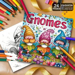 Libro para Colorear de Gnomos al por Mayor para Adultos y Niños, Regalos para Fiestas de Cumpleaños y Días Festivos, Libros de Aprendizaje para Niños, Servicios de Impresión de Libros para Colorear - Product Image 2