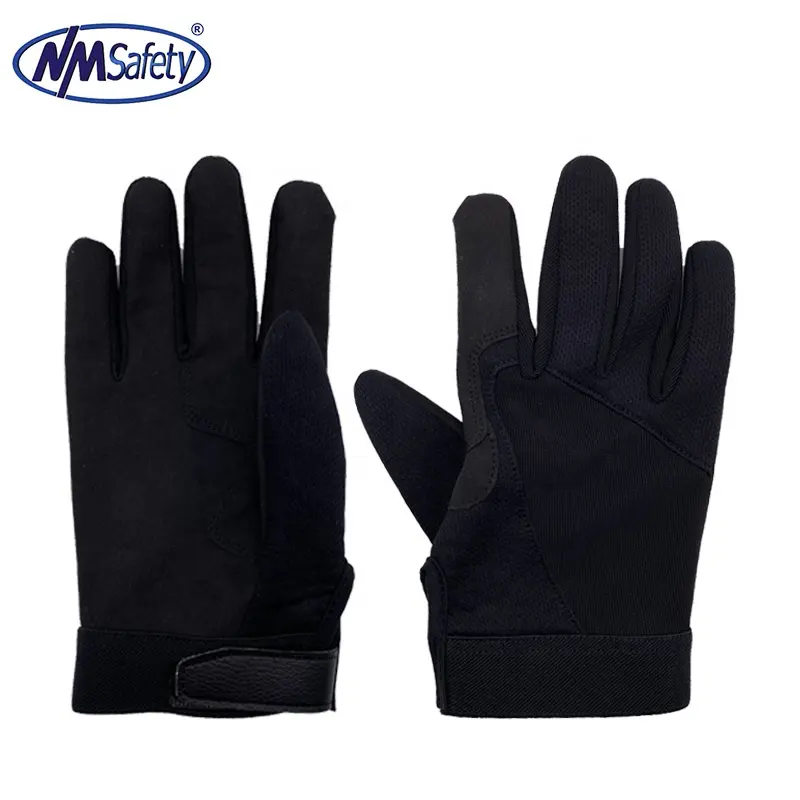 NMSAFETY Mikrofaser-Kunstleder handschuhe für Mechaniker Netz handschuhe für Arbeits mechaniker Kfz-Handschuhe berühren